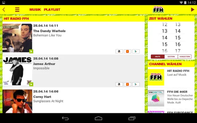 HIT RADIO FFH android App screenshot 6